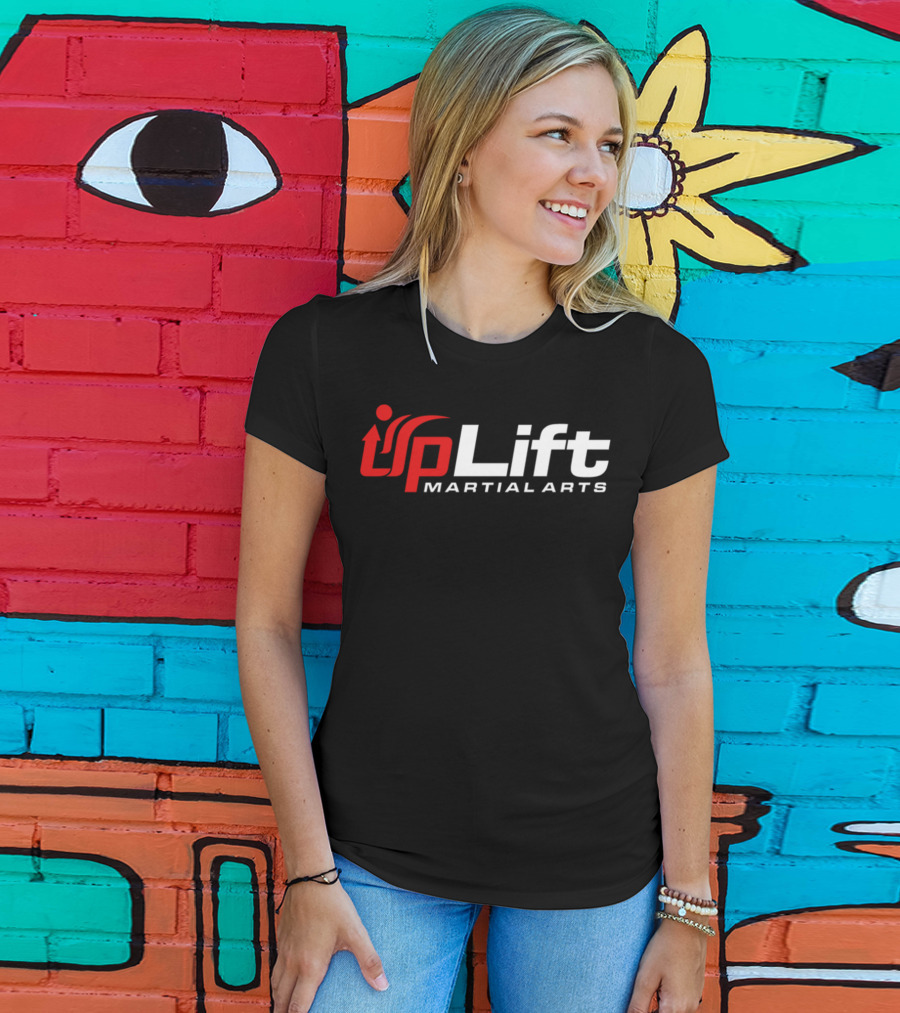 Uplift Martial Arts Dynamic Red And White T-Shirt