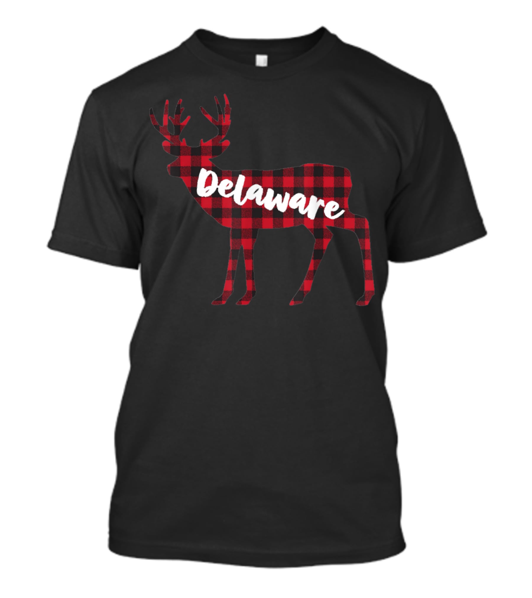 Delaware Buffalo Plaid Deer T-Shirt