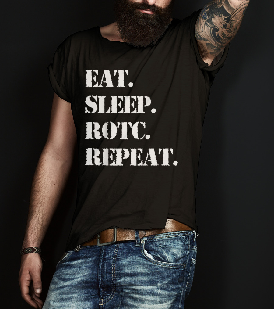Eat Sleep ROTC Repeat Lifestyle Cycle T-Shirt