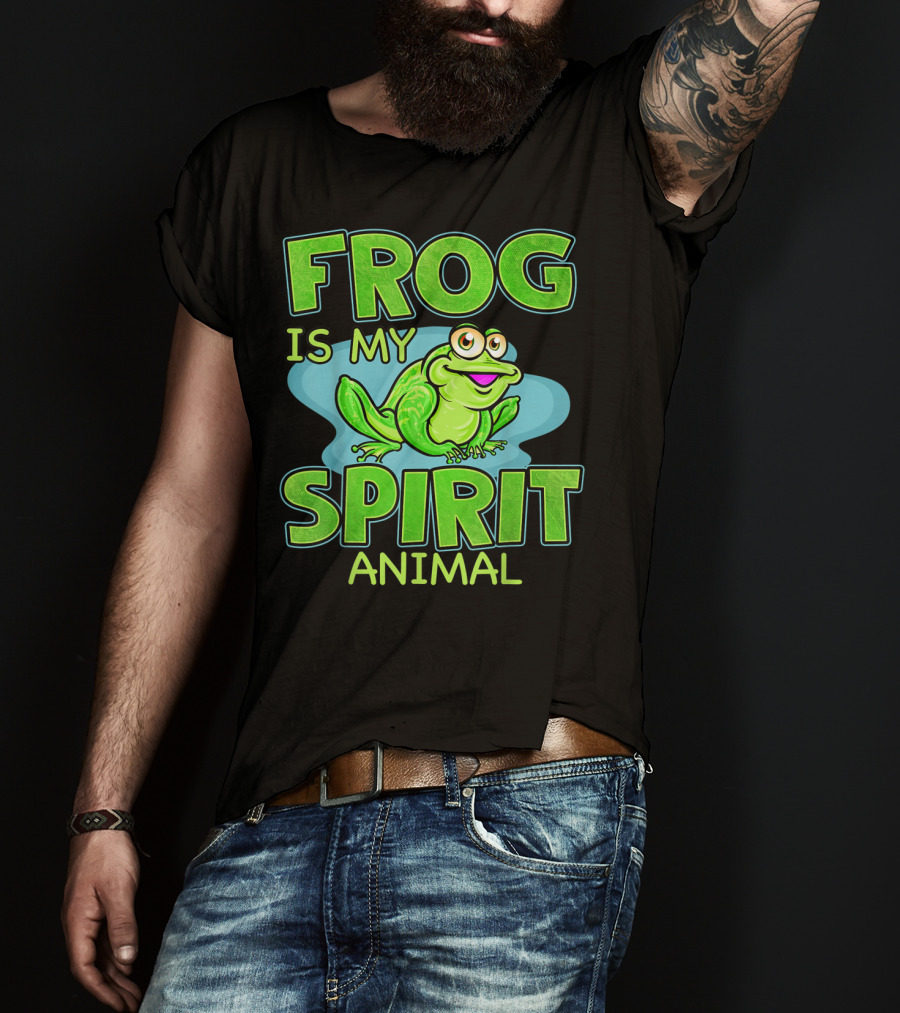 Frog Is My Spirit Animal Amphibian Lover T-Shirt