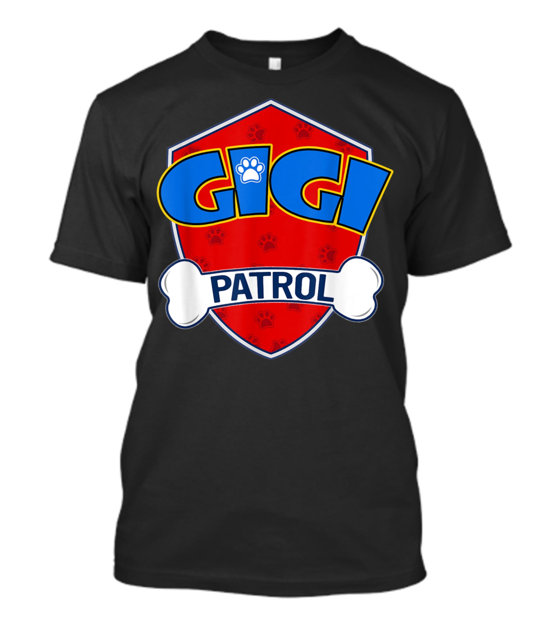 Gigi Patrol Shield Paw Badge Dog T-Shirt