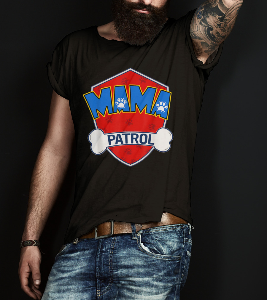 Mama Patrol Paw Badge T-Shirt