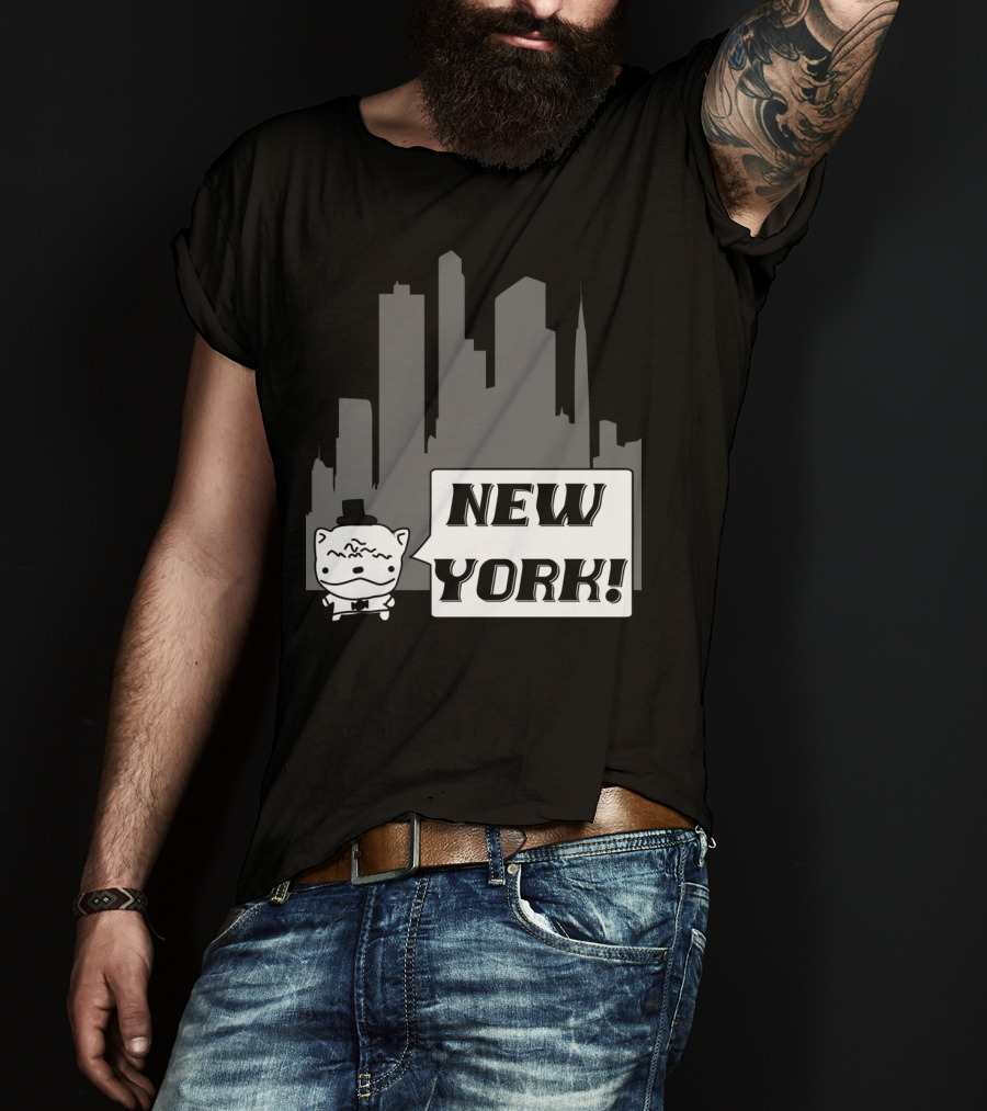 New York Potato Cat Comics Uncle Larry's Cooking Show T-Shirt