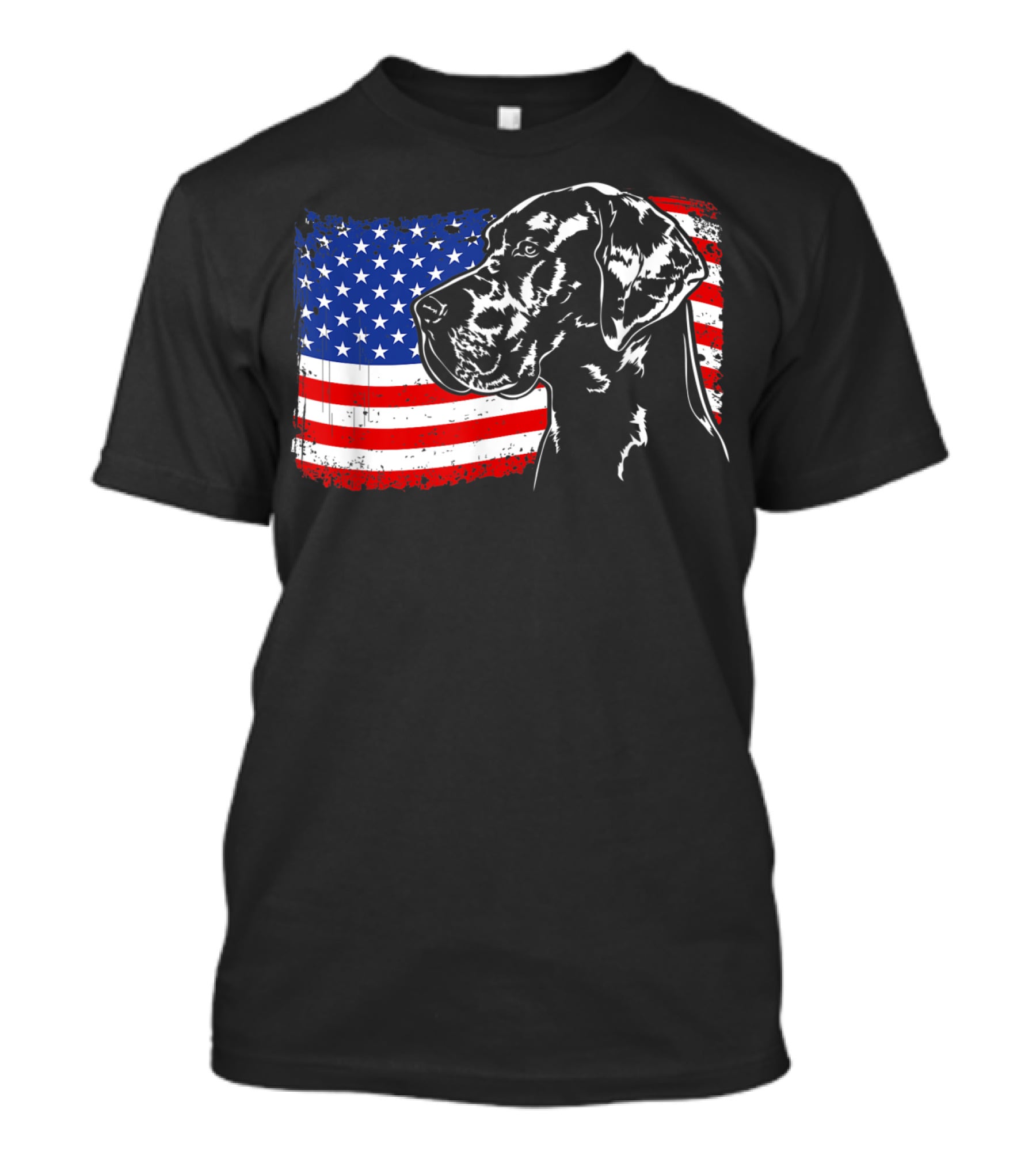 Great Dane American Flag Patriotic Pride T-Shirt