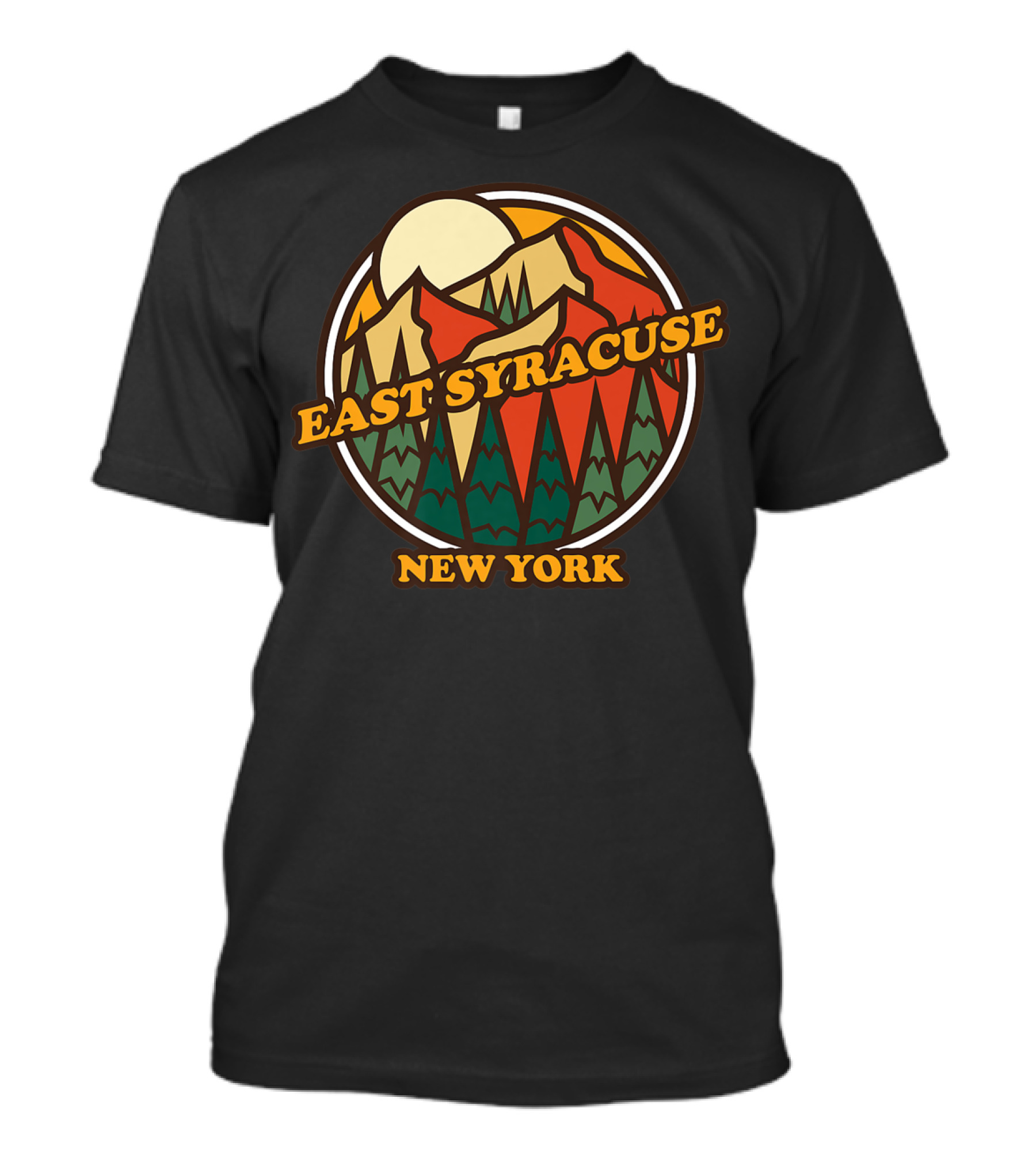 East Syracuse New York Vintage Mountain Hiking Scenery T-Shirt