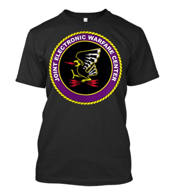 Joint Electronic Warfare Center Logo Emblem Bird With Lightning T-Shirt
