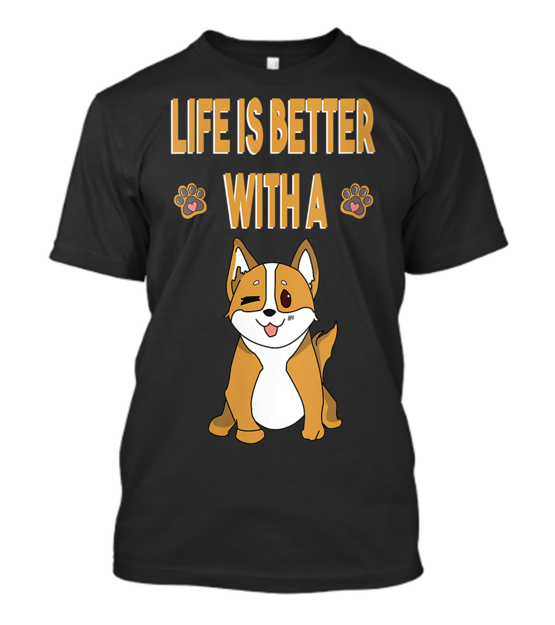Life Is Better With A Corgi Cool Animal T-Shirt