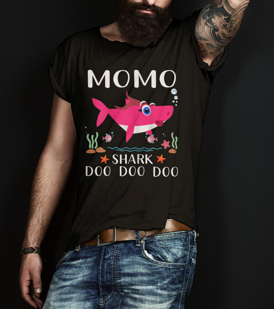 Momo Shark Doo Doo Doo Grandma T-Shirt
