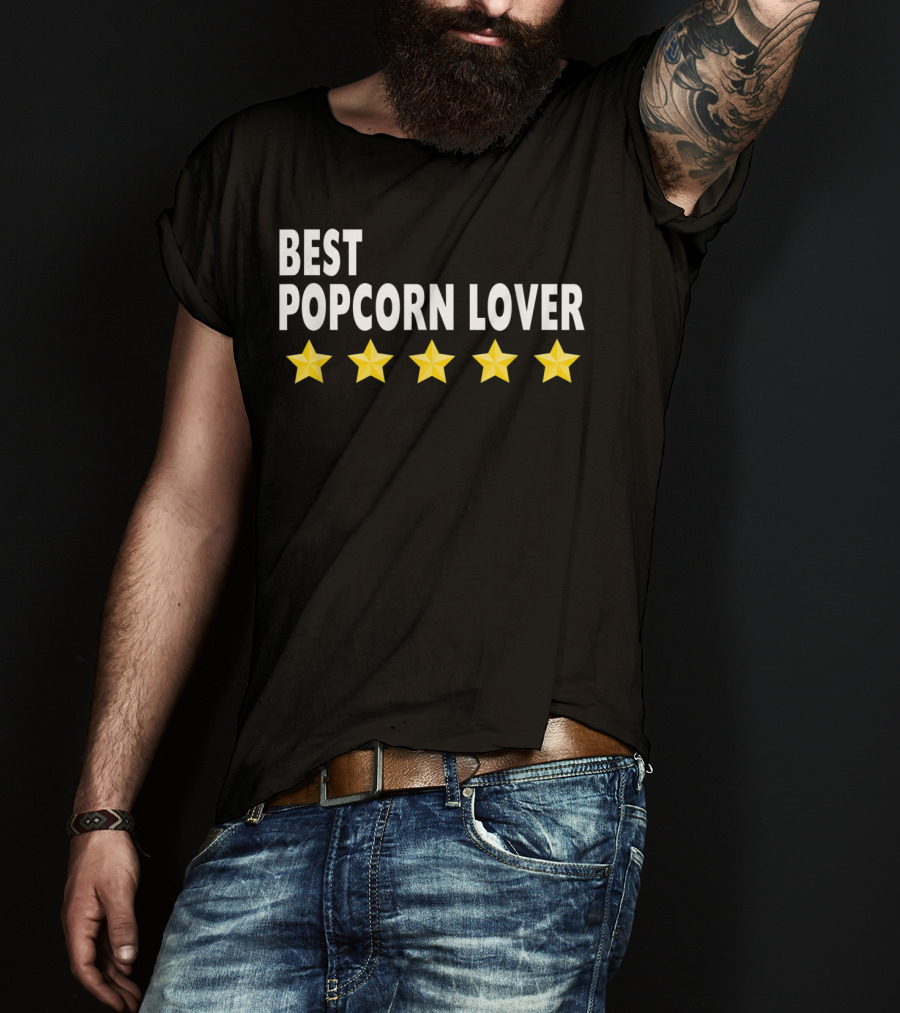 Best Popcorn Lover Five Star Men Kids T-Shirt