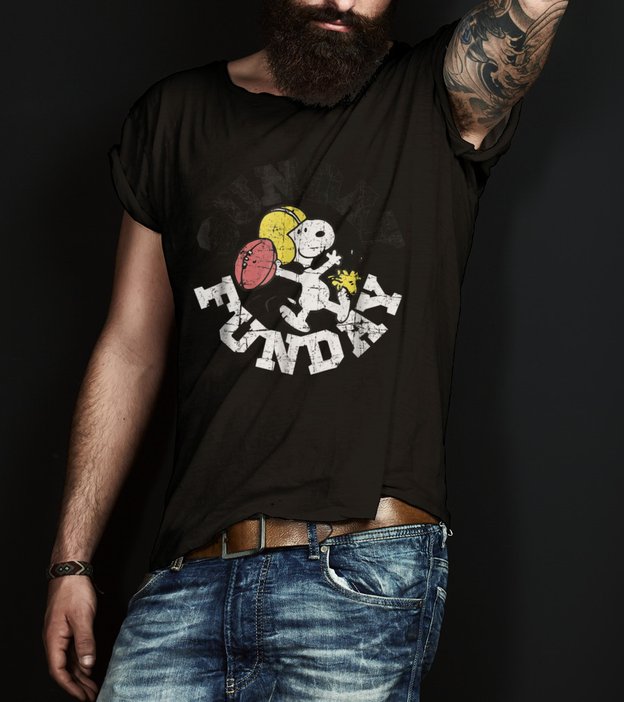 Sunday Funday Football Snoopy Peanuts T-Shirt