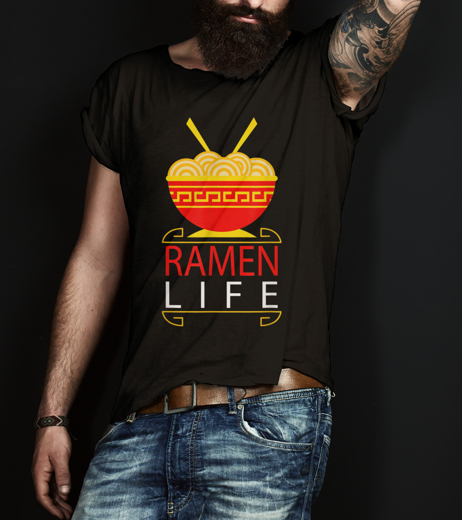 Ramen Life Funny Noodles Bowl Asian Food T-Shirt