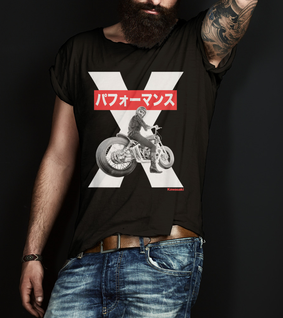 Kawasaki Performance Classic Motorcycle X T-Shirt