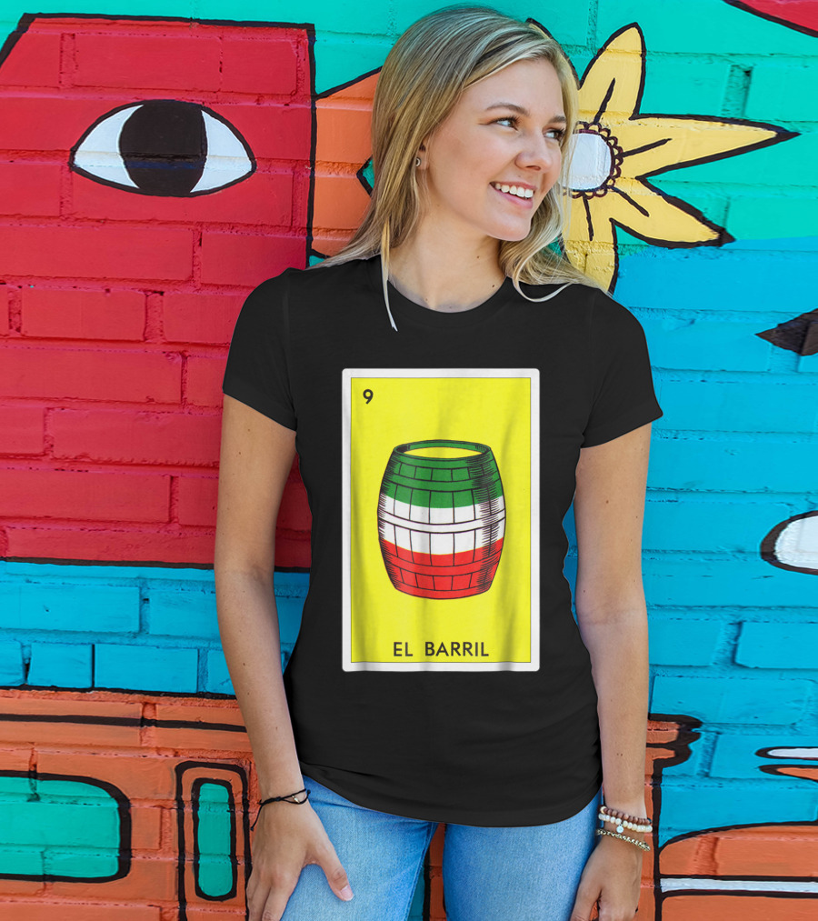Loteria El Barril Card 9 Mexican Colors Classic Version T-Shirt