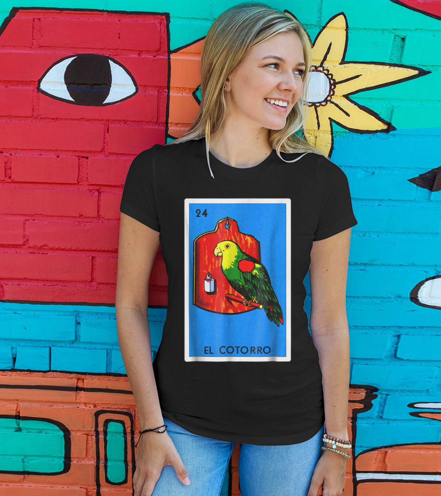 Loteria El Cotorro 24 Classic Version Parrot Card Game T-Shirt