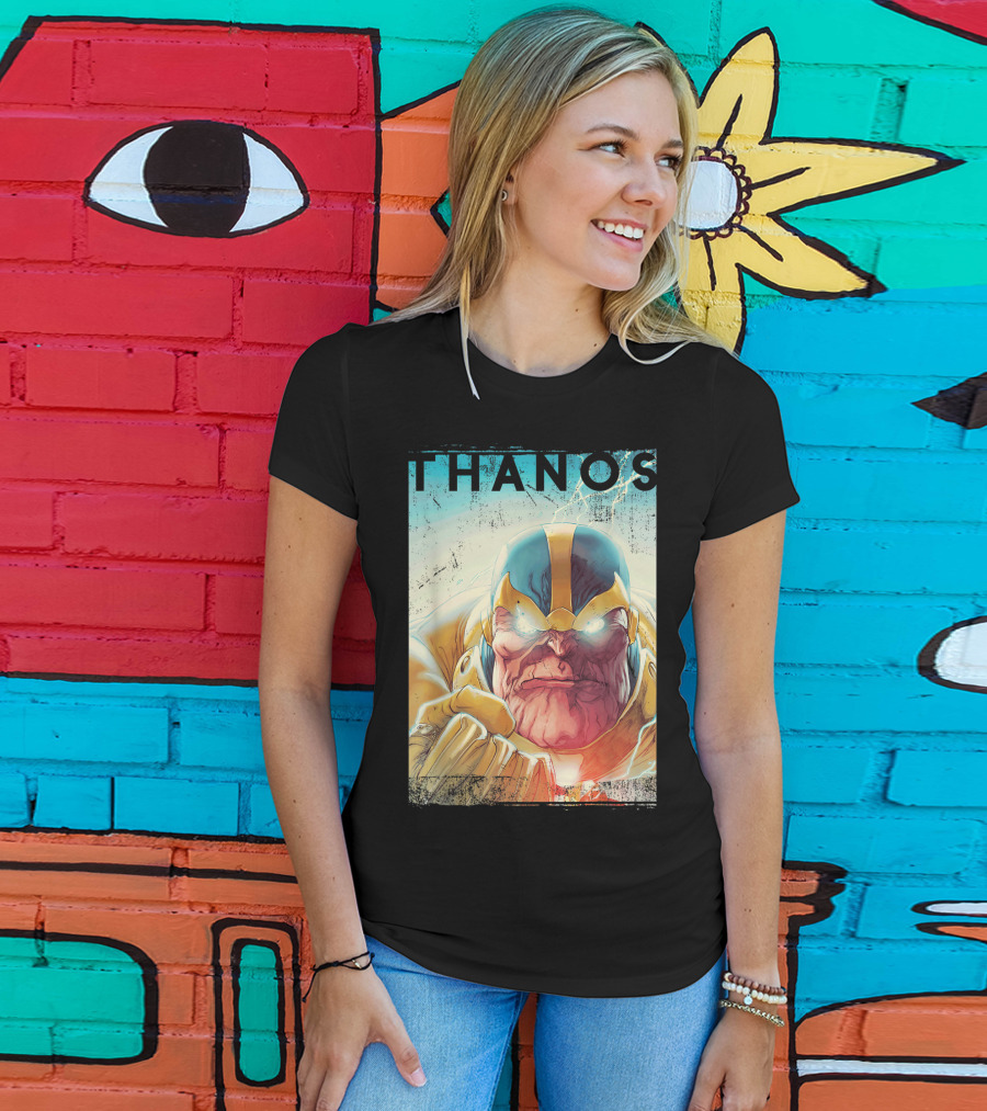 Marvel Thanos Vintage Iconic Character Close-Up T-Shirt
