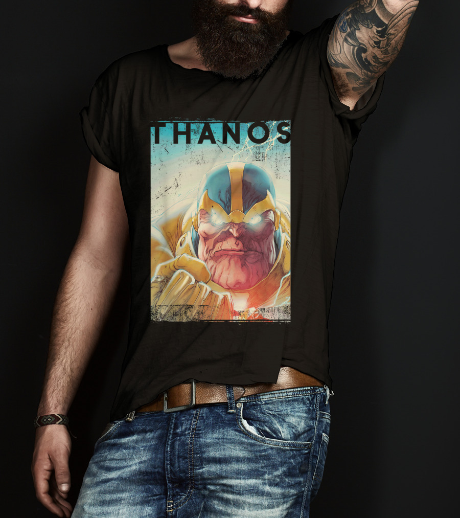 Marvel Thanos Vintage Iconic Character Close-Up T-Shirt