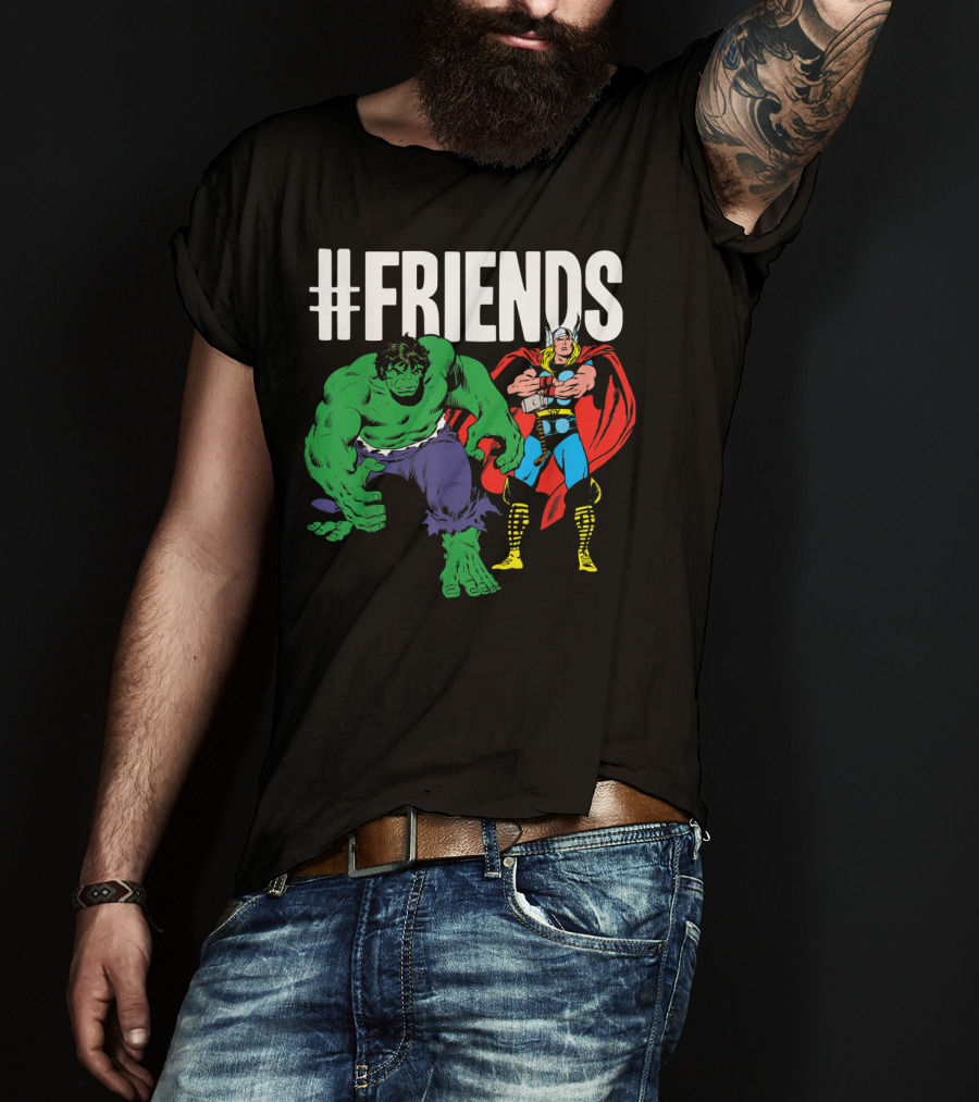Marvel Thor Hulk #Friends T-Shirt