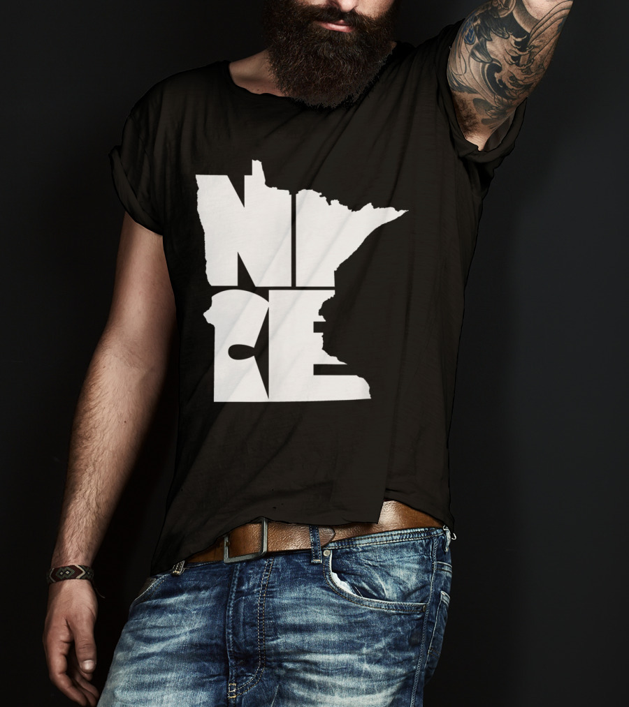 Minnesota Nice Map Outline T-Shirt
