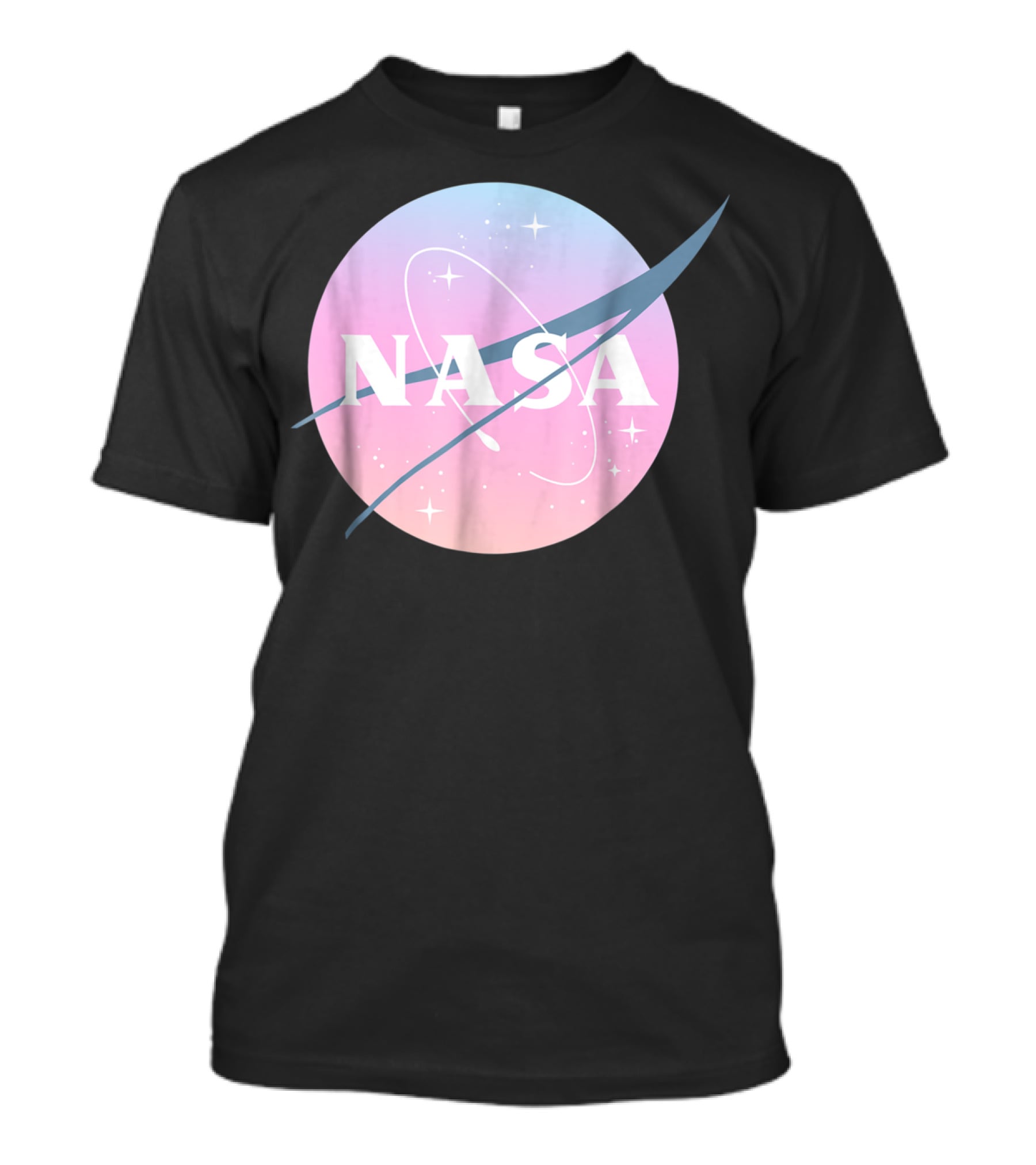 NASA Logo Pastel Rainbow Circle T-Shirt