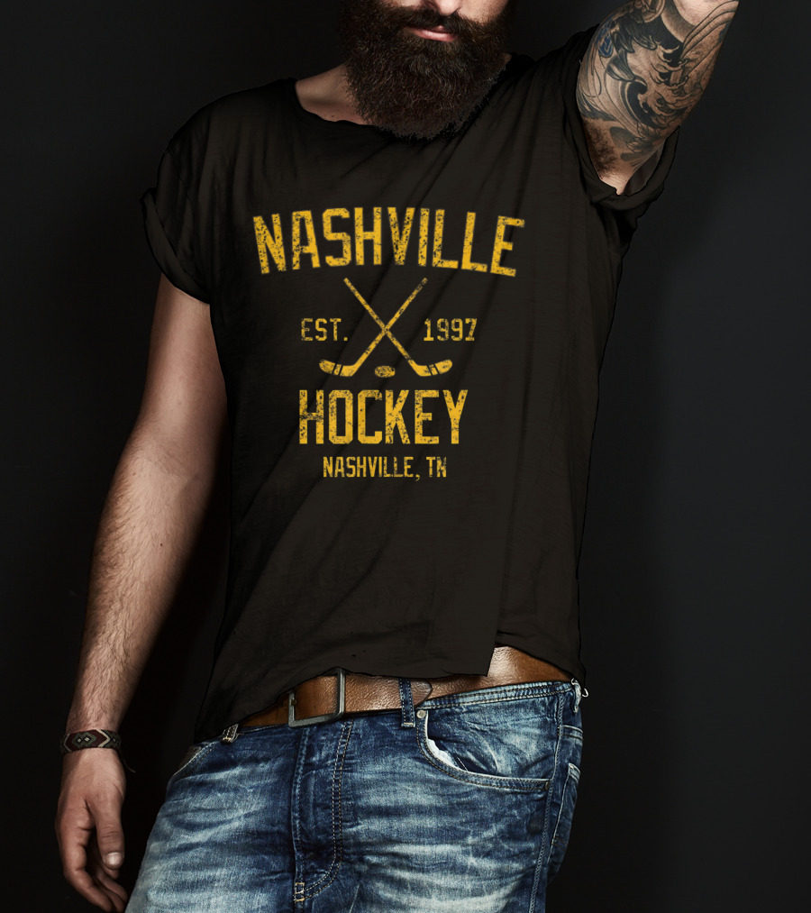 Nashville Hockey Est. 1997 Nashville TN Vintage T-Shirt