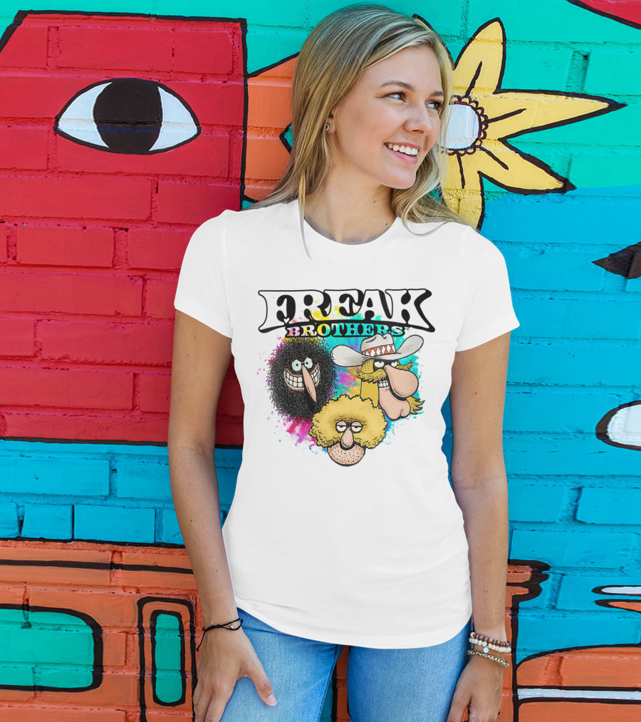 Freak Brothers Colorful Trio Faces T-Shirt