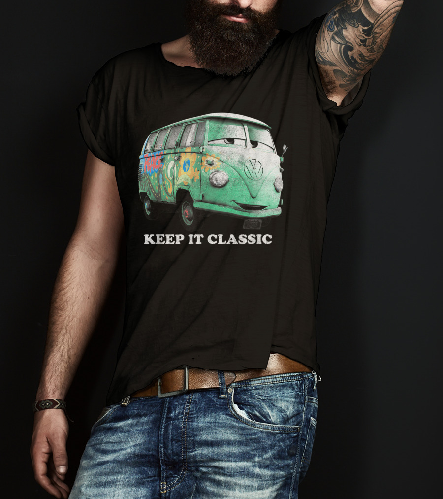 Disney Pixar Cars Fillmore Keep It Classic Volkswagen Van T-Shirt