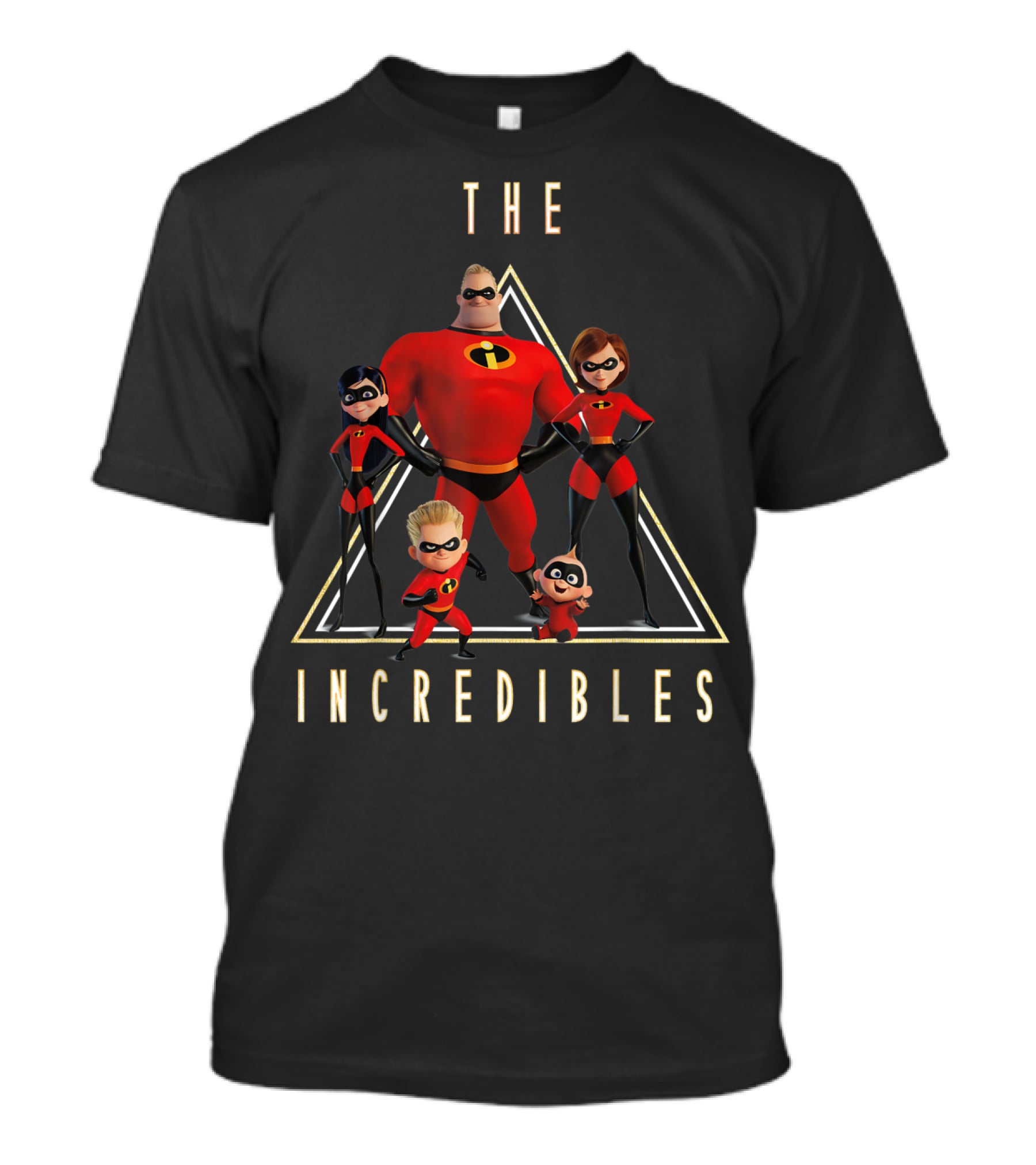 The Incredibles Classic Family Shot With Iconic Superhero Poses T-Shirt