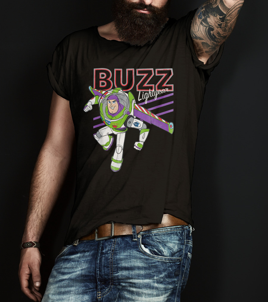 Buzz Lightyear Disney Pixar Toy Story 4 Classic Retro Look T-Shirt