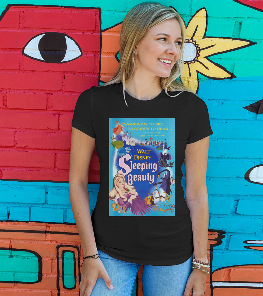 Walt Disney Sleeping Beauty Wondrous To See Glorious To Hear Motion Picture T-Shirt