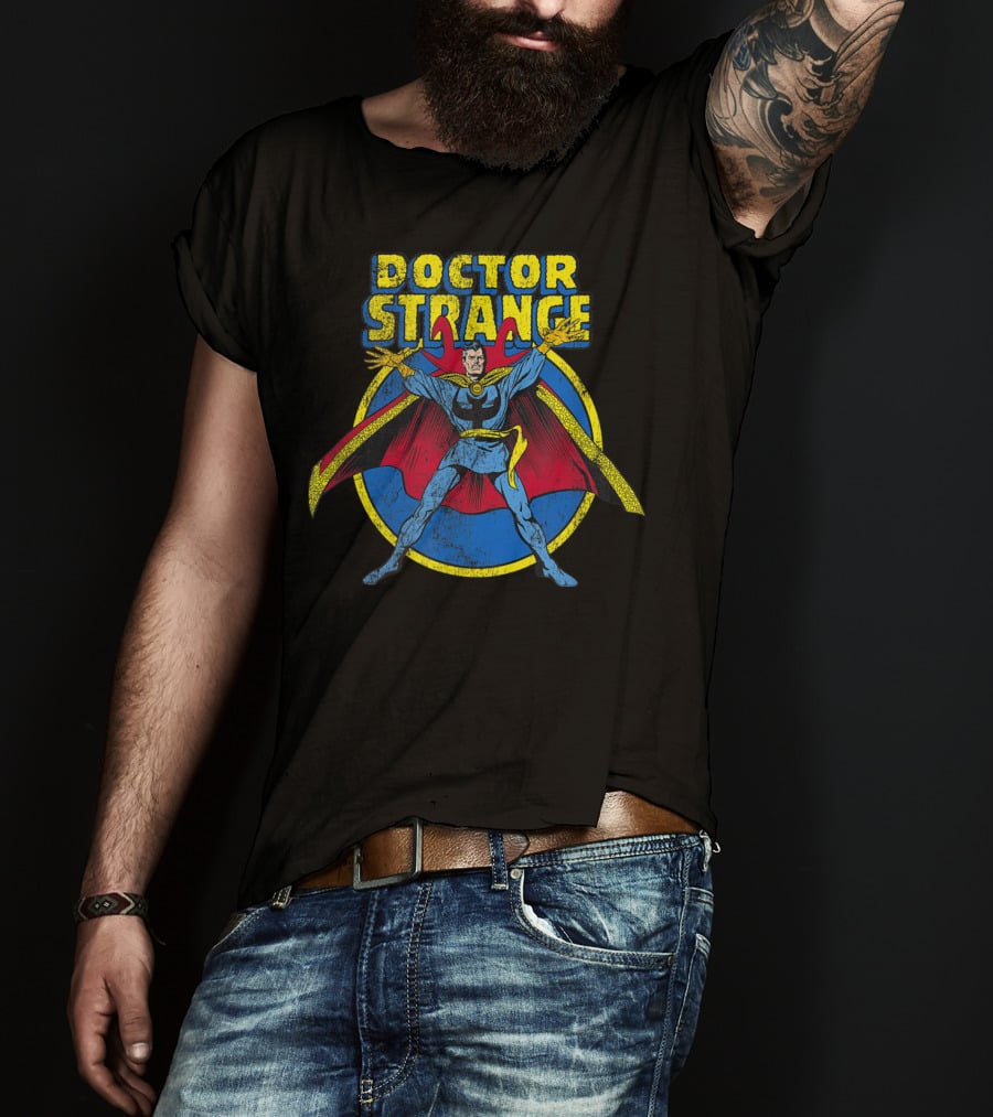 Doctor Strange Vintage Comic Style Marvel Superhero T-Shirt