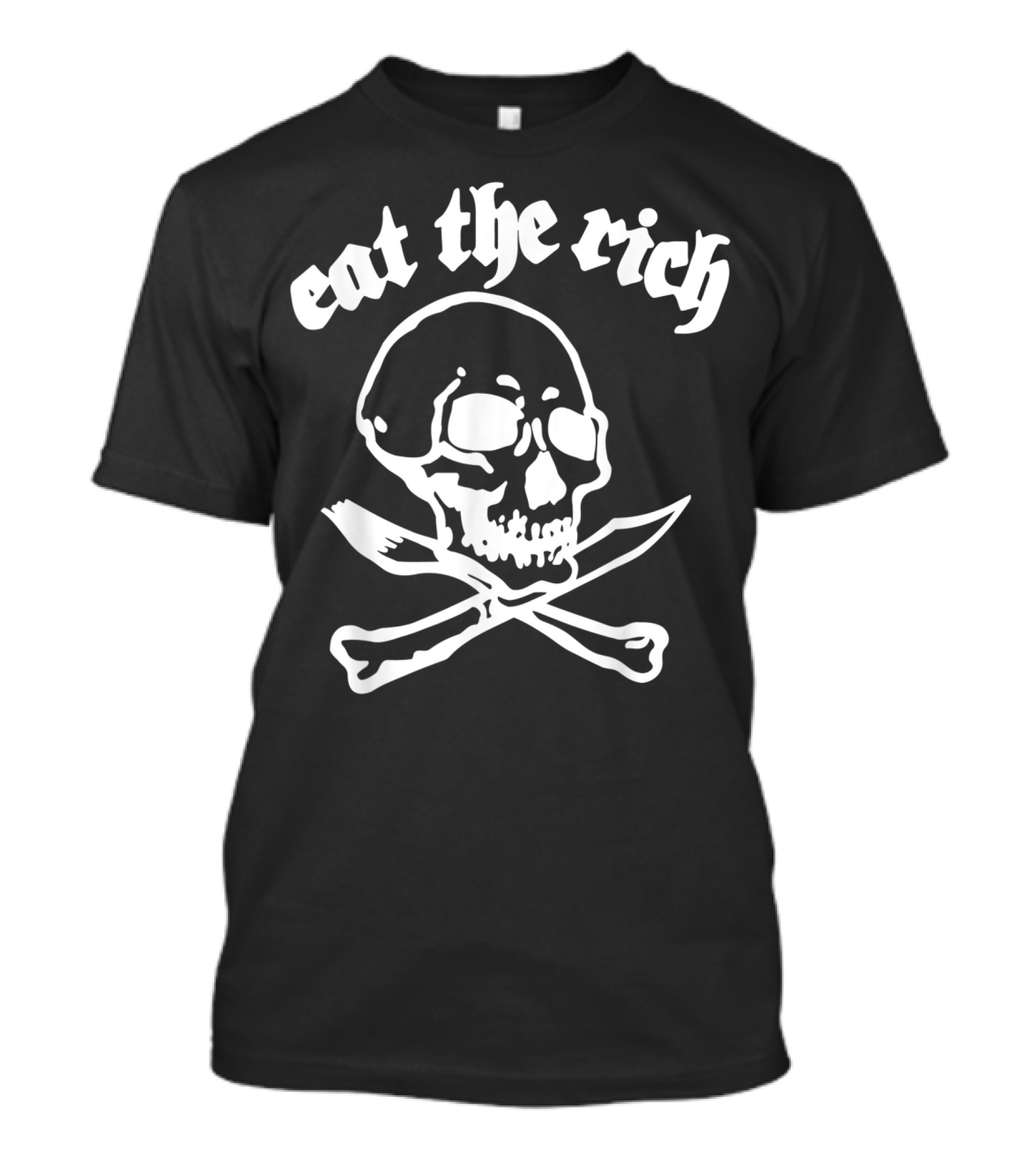 Eat The Rich Skull Crossbones Classic Rock T-Shirt