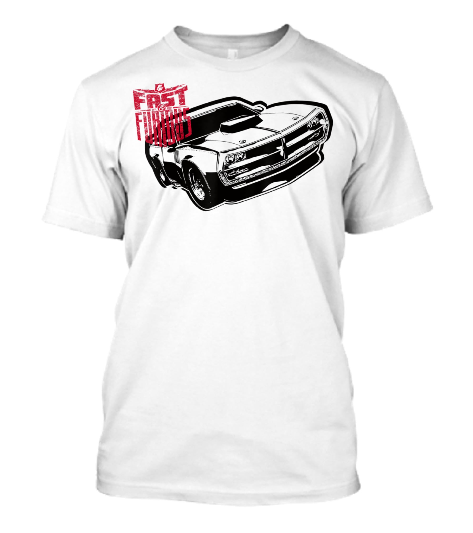 Fast Furious Est 2001 Classic Muscle Car Iconic T-Shirt