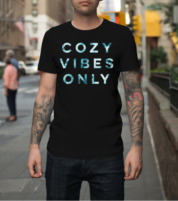 Shirt: Cozy Vibes Only Tie Dye Text T-Shirt Cozy Vibes Only Tie Dye Text T-Shirt