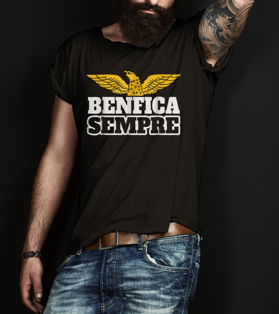 Benfica Sempre Fans Soccer Football Portugal Eagle Winged T-Shirt
