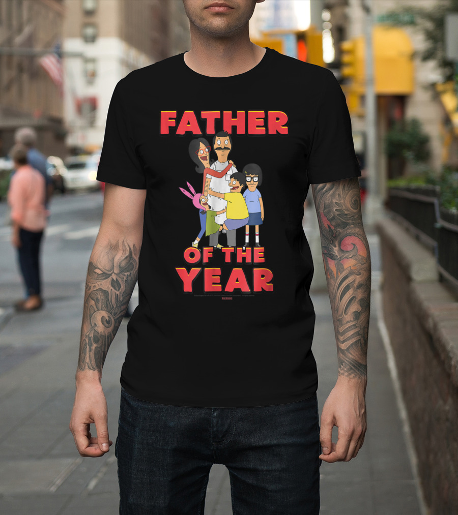 Bob's Burgers Father Of The Year Family Hug Group T-Shirt