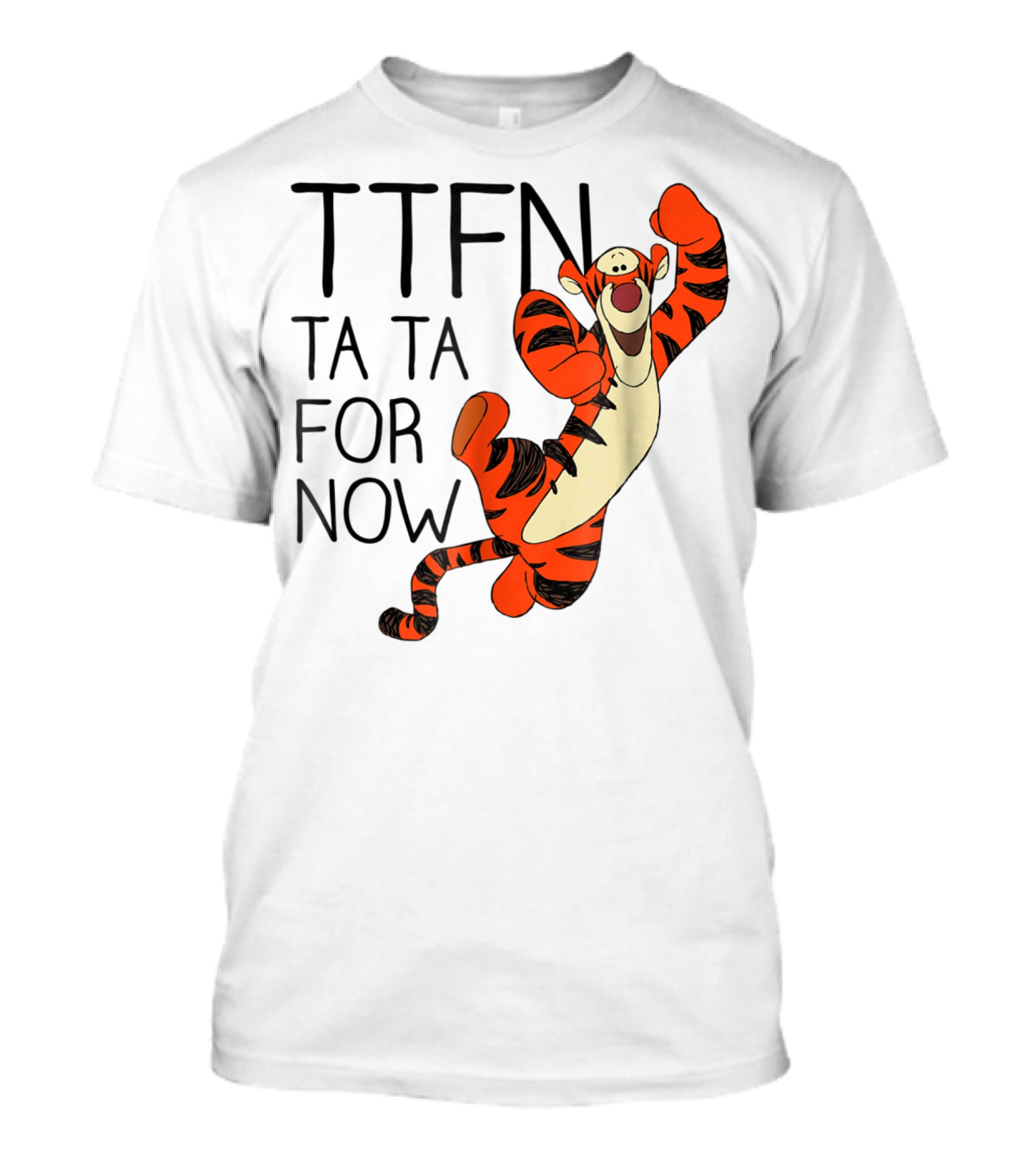 Disney Winnie The Pooh Tigger TTFN Ta Ta For Now T-Shirt