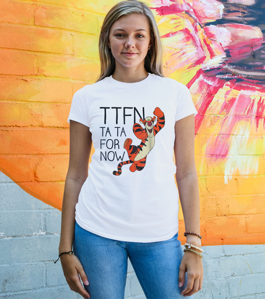 Disney Winnie The Pooh Tigger TTFN Ta Ta For Now T-Shirt