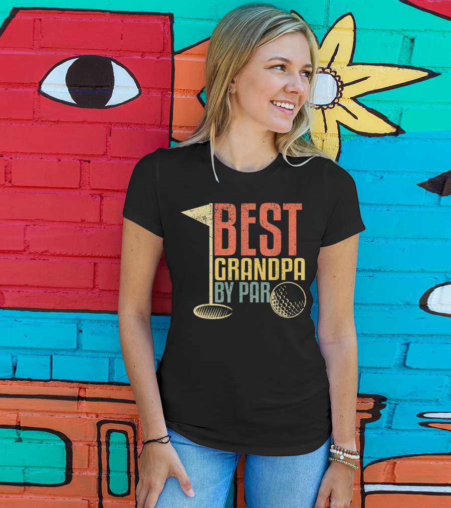 Best Grandpa By Par Funny Father's Day For Golf Lovers T-Shirt