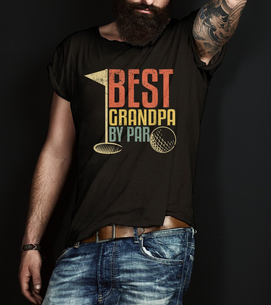 Best Grandpa By Par Funny Father's Day For Golf Lovers T-Shirt