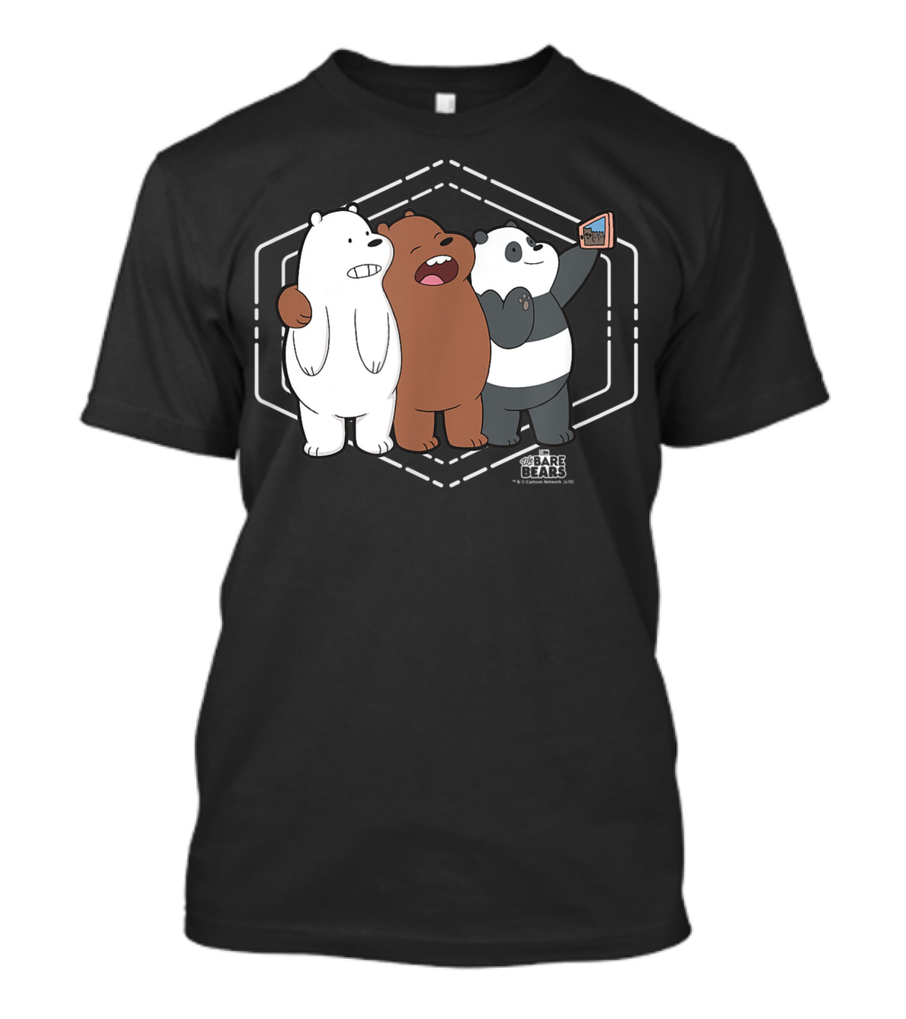 We Bare Bears Cartoon Network Bears Taking Selfie T-Shirt