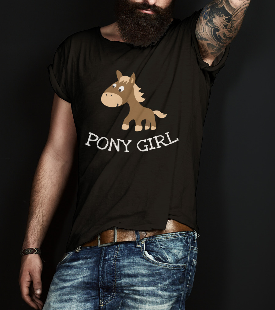 Pony Girl Cute Little Cartoon Horse T-Shirt