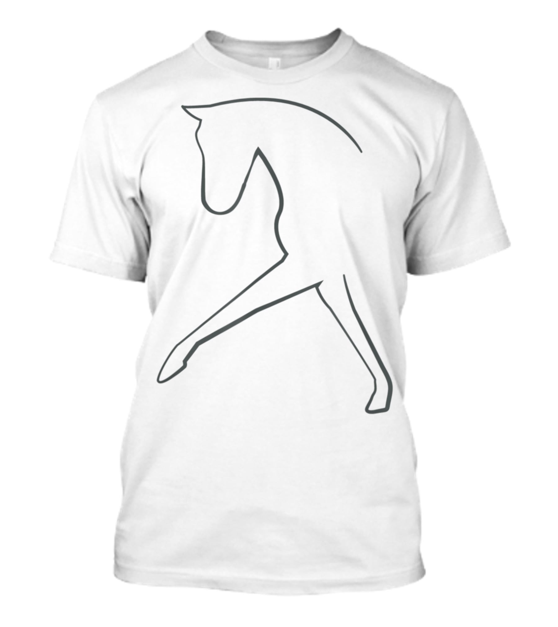 Elegant Outline Dressage Horse T-Shirt