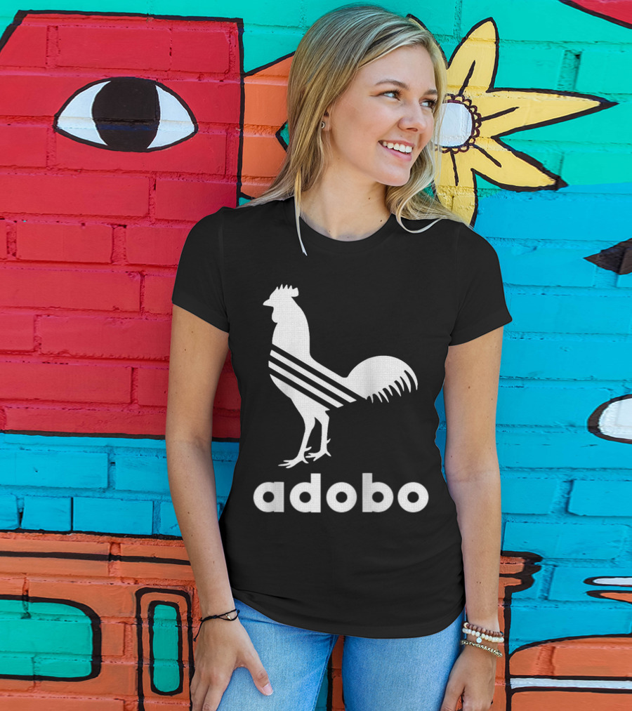 Adobo Rooster Logo With Classic And Funny Filipino T-Shirt