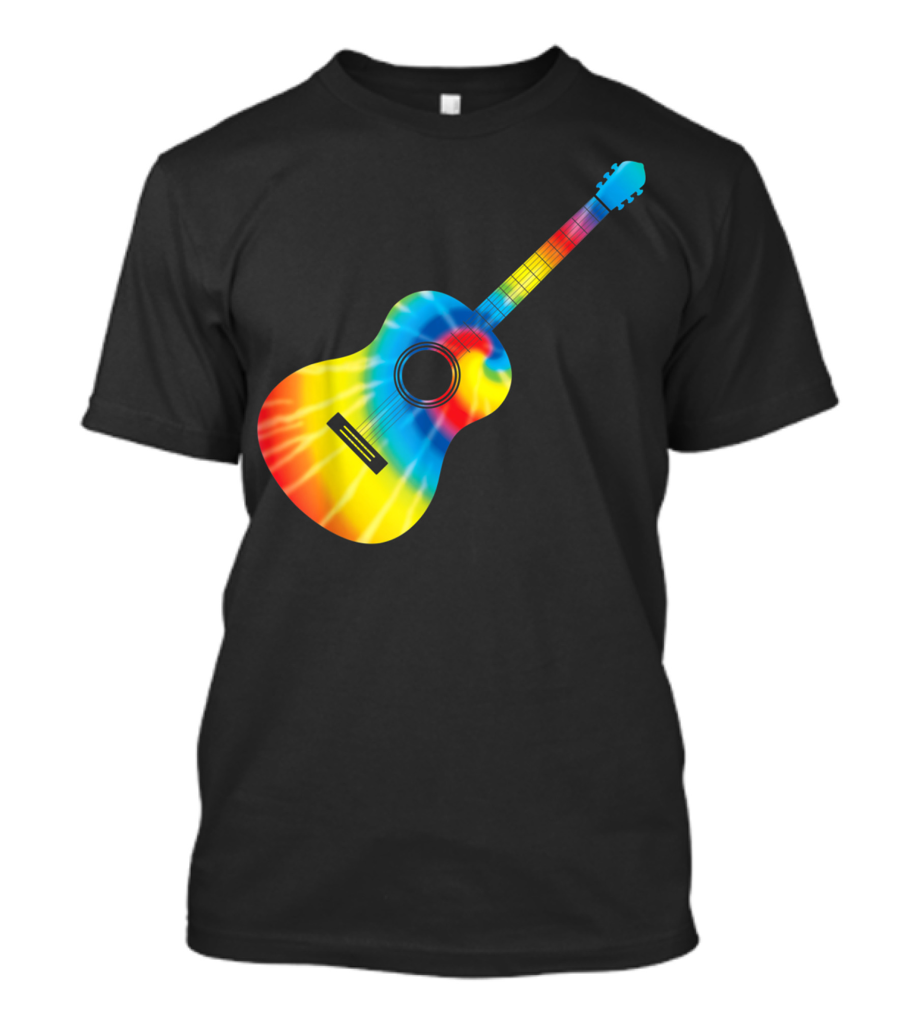 Classic Vintage Guitar Tie-Dye T-Shirt