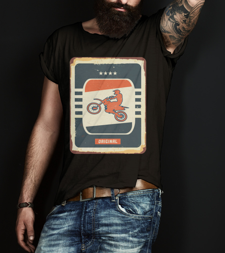 Original Retro Motocross And Dirt Bike Vintage Moto T-Shirt