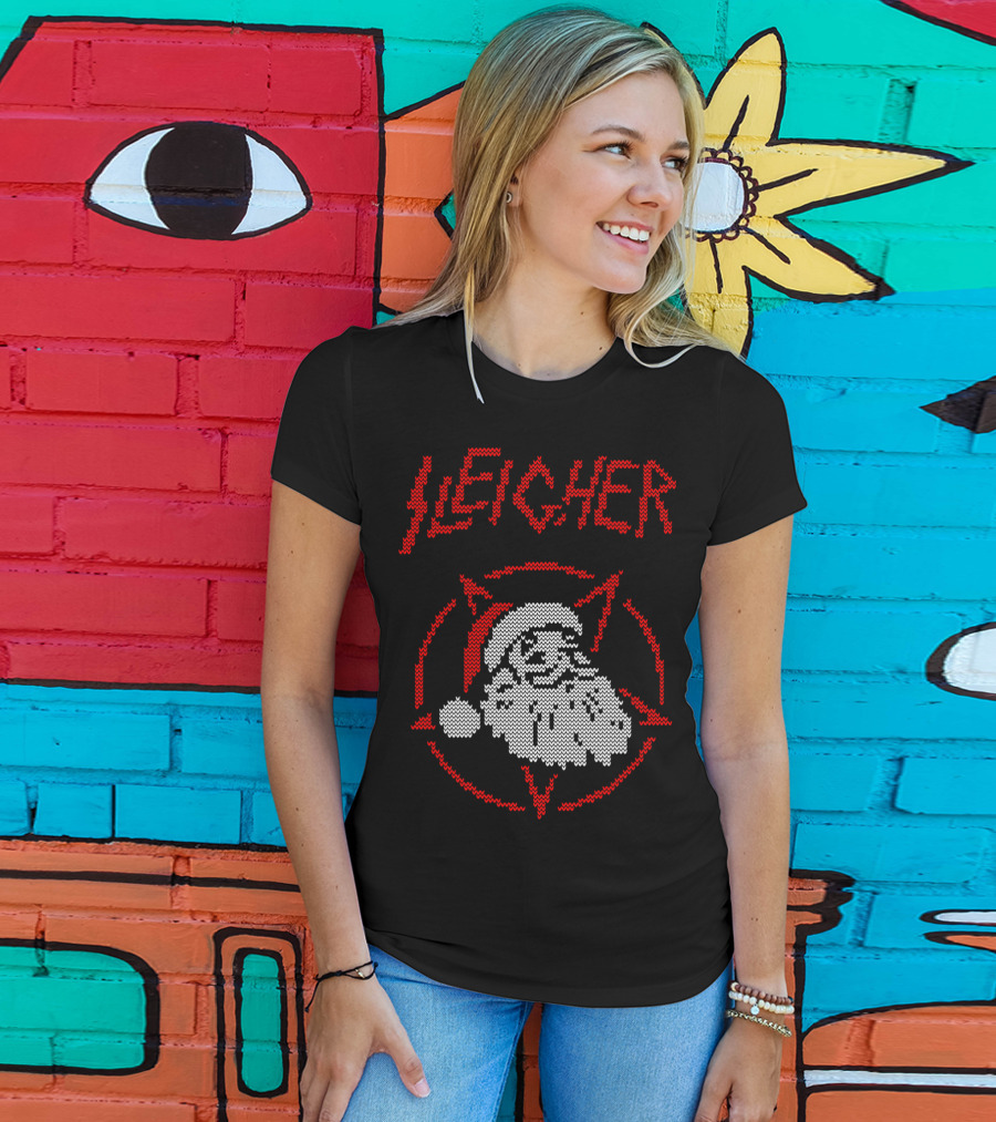 Sleigher Santa Pentagram Knit T-Shirt