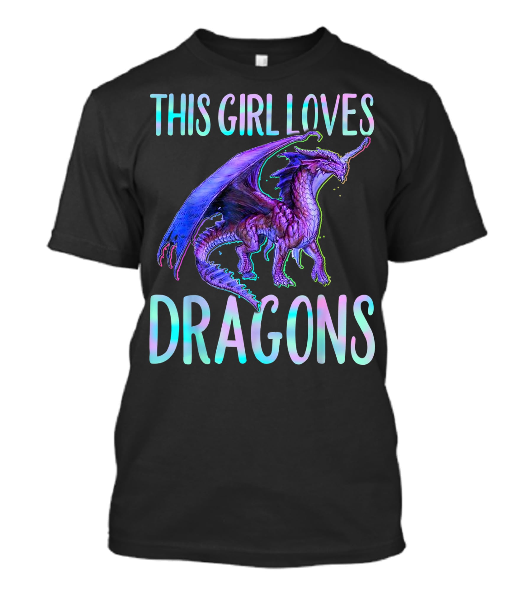 This Girl Loves Dragons Dragon Clothing Fun Fantasy Enthusiast T-Shirt