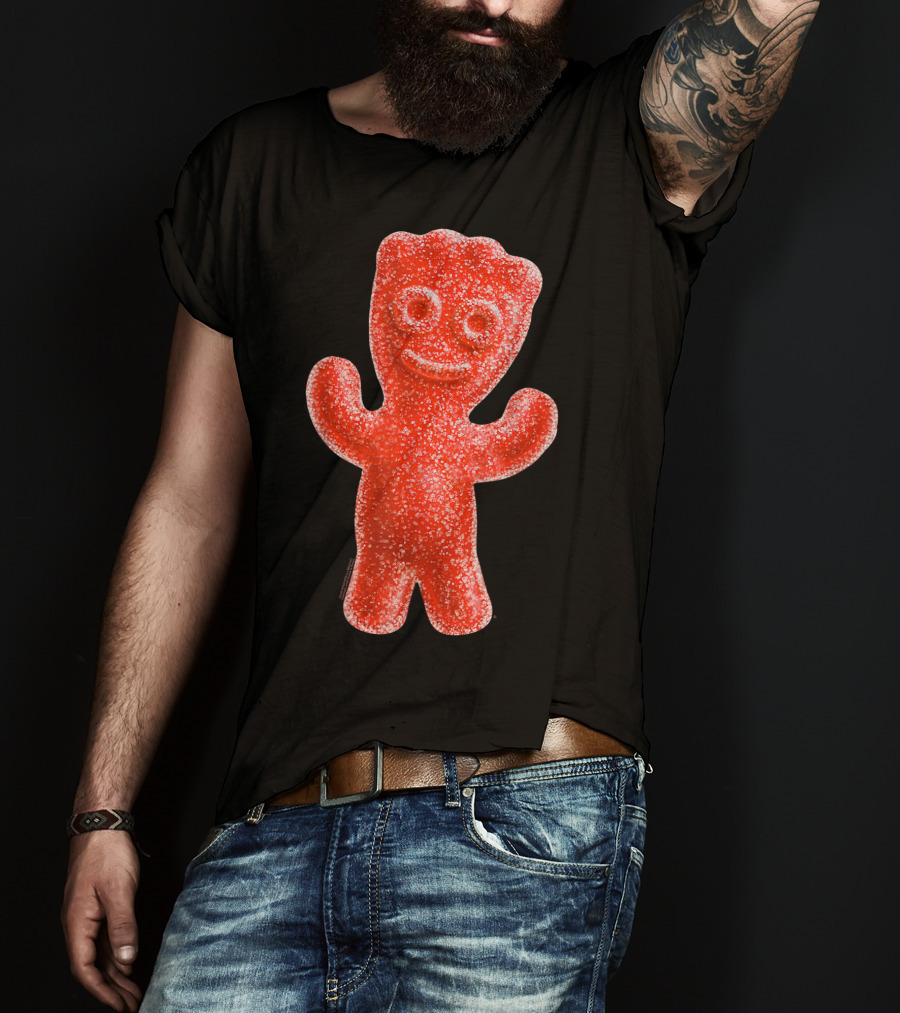 Sour Patch Kids Candy Red Gummy Smiling Figure T-Shirt