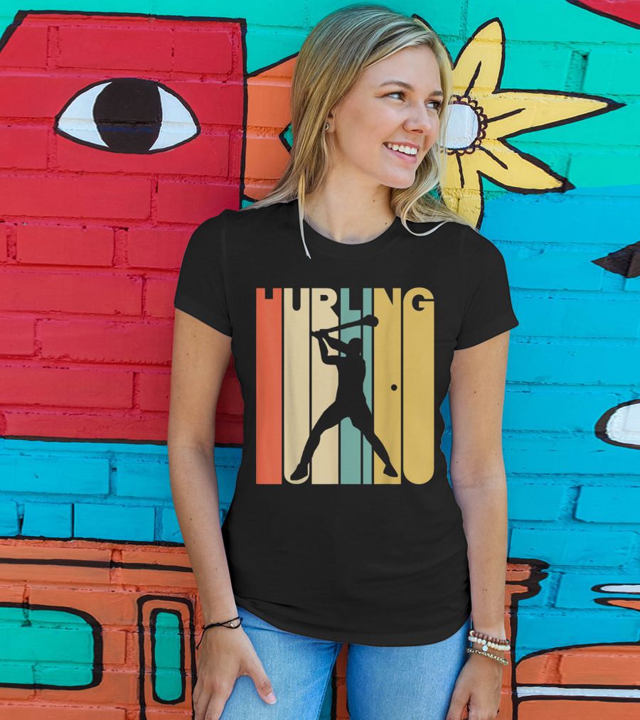 Hurling Vintage Style Retro T-Shirt