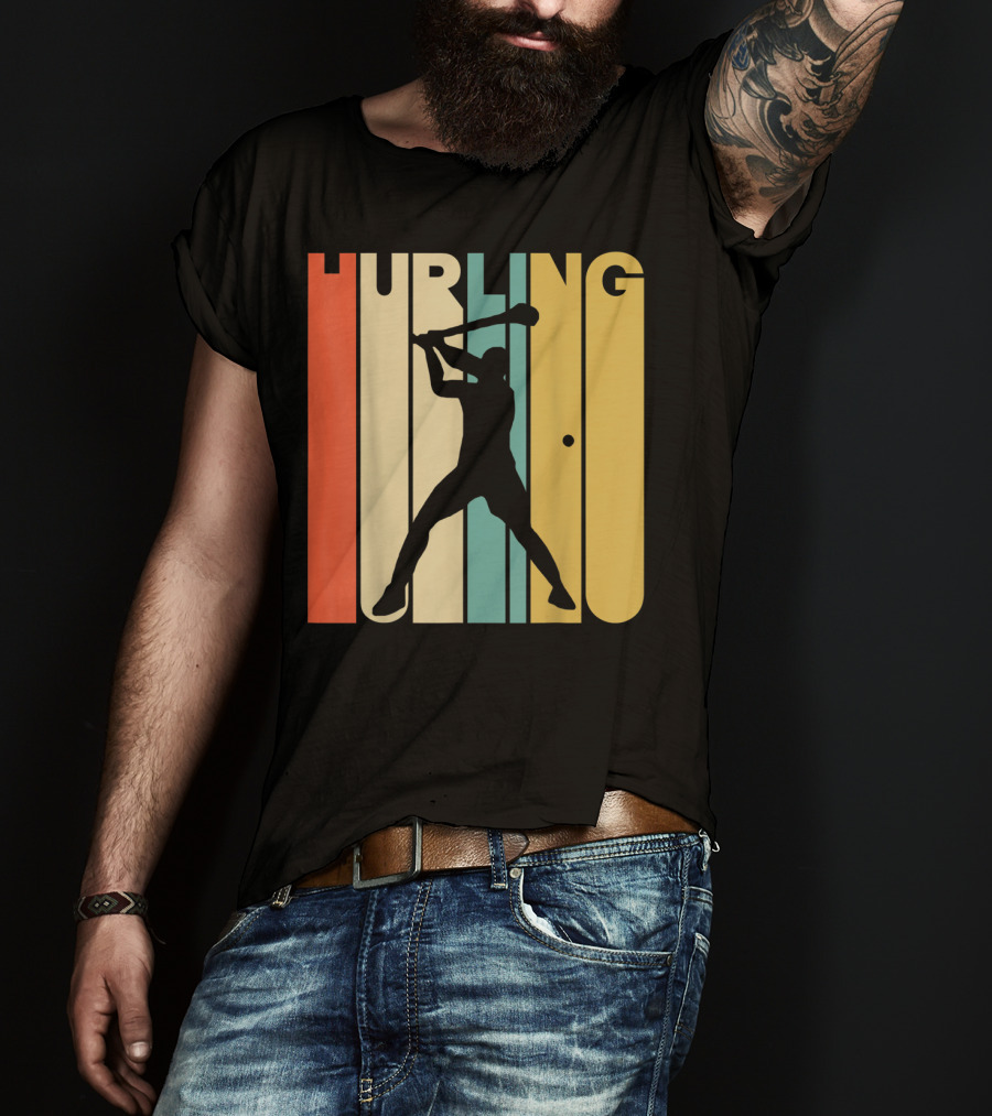 Hurling Vintage Style Retro T-Shirt